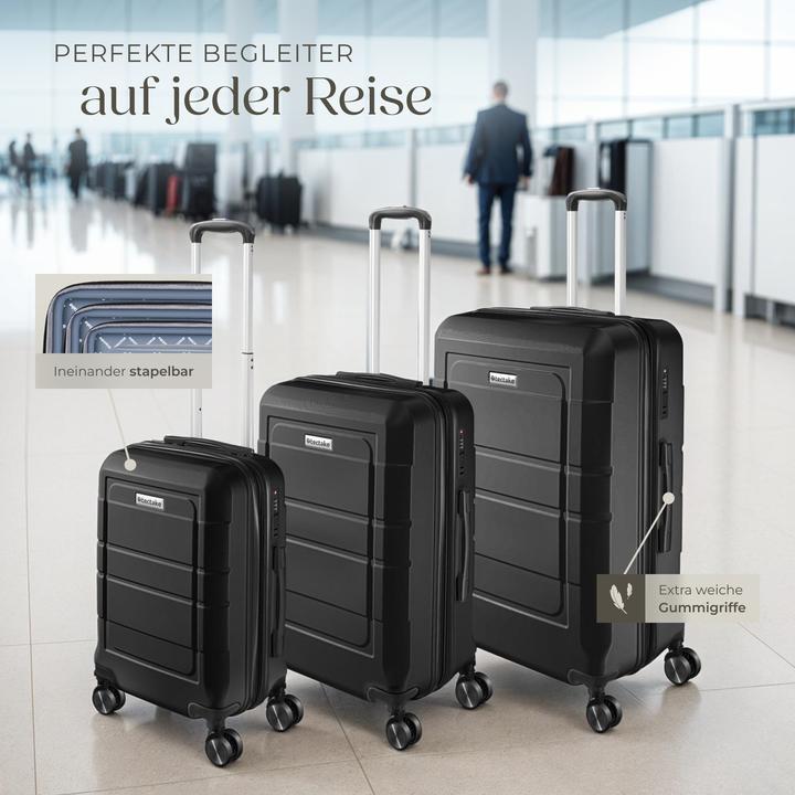 Image du produit tectake Set de valises rigides BRICE 3 pièces avec serrure à code (111 l, XL (à partir de 115l))