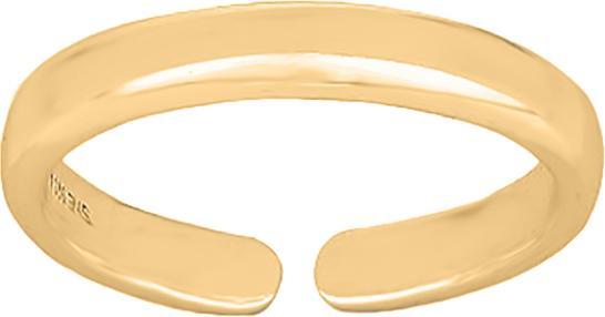 Leyda Zehenring Schlicht (Silber 925, vergoldet 750 / 18 K Gold)