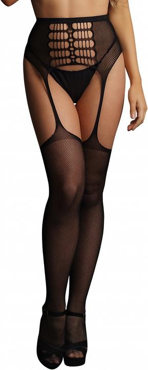 Le Désir High-waist garterbelt stockings - O/S (One Size)