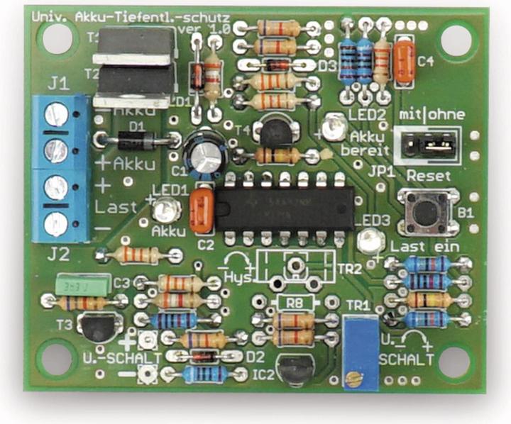 Produktbild Pollin Electronic Bausatz Universal Akku-Tiefentladeschutz V1.0