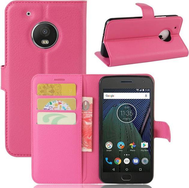 Actual product image MU Classic Leather cover with litchite texture (Motorola Moto G5)