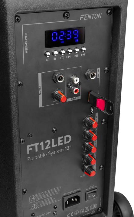 Produktbild Fenton FT12LED Aktiv Trolley-Speaker (Aktiv, 1x 700 W)