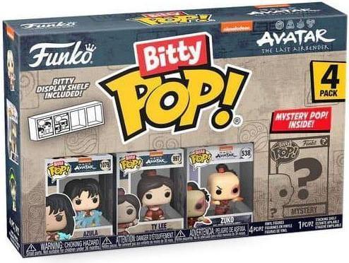 Actual product image Funko Blister 4 figures Bitty POP Avatar The Last Airbender Azula