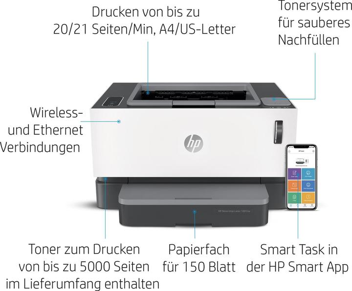 Produktbild HP Neverstop Laser 1001 nw (Laser, Schwarz-Weiss)
