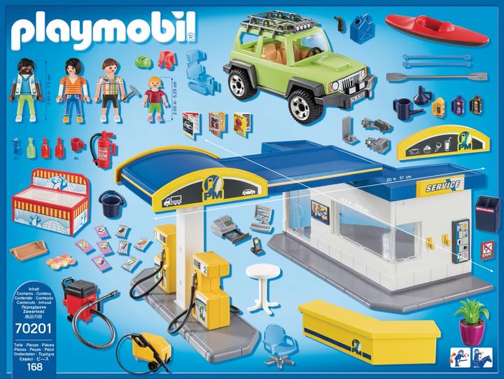 Actual product image Playmobil Large filling station (70201, Playmobil City Life)
