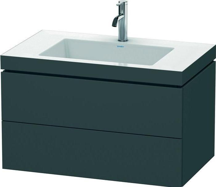 Produktbild Duravit Waschtischunterbau L-CUBE m WT Vero Air 500x800x480mm o HL sw hgl