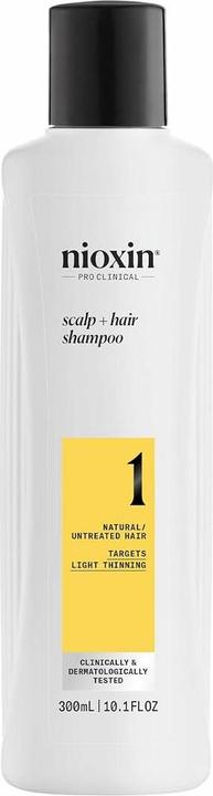 Produktbild Nioxin System 1 Shampoo Cleanser für feines, natürliches Haar, das leicht ausdünnt (300 ml, Flüssiges Shampoo)
