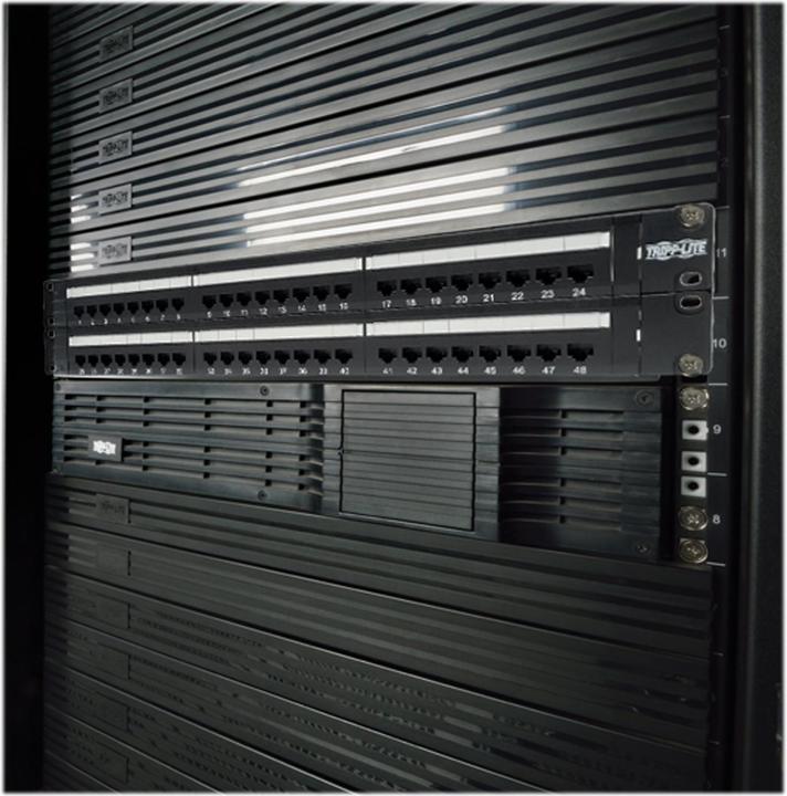 Produktbild Eaton 48-Port 2U Rack-Mount Cat6/Cat5 110 Patch Panel 568B RJ45 Ethernet TAA