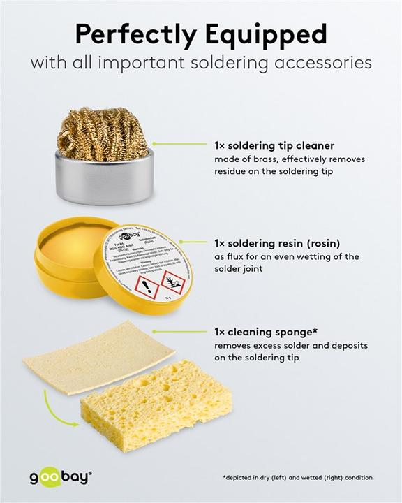 Actual product image Goobay Soldering aid with 4 flexible arms (Third hand)