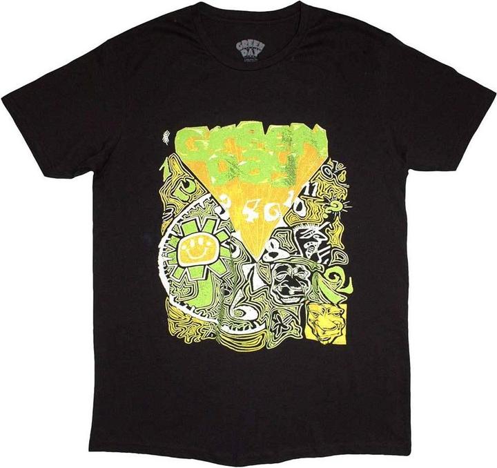 Actual product image Green Day Unisex Adult Kerplunk Psychedelic T-Shirt (L)