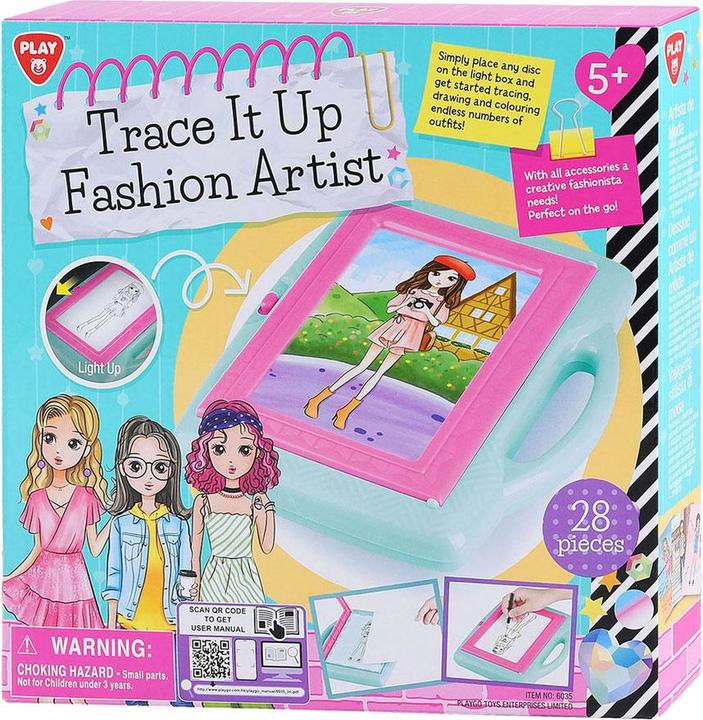Actual product image Play Drawing Projector Tracing Fashion Artist Set, 28 pcs.