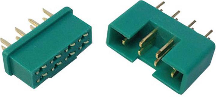 Immagine prodotto Modellbau Lindinger connettore servo 8 pin 1 coppia verde 1x spina 1x presa
