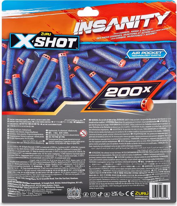 Immagine prodotto Xshot - Confezione di ricarica per 200 freccette Insanity