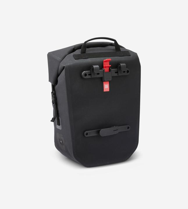Immagine prodotto Btwin Fahrradtasche 900 wasserdicht 27 Liter schwarz (27 l, Borsa portapacchi)