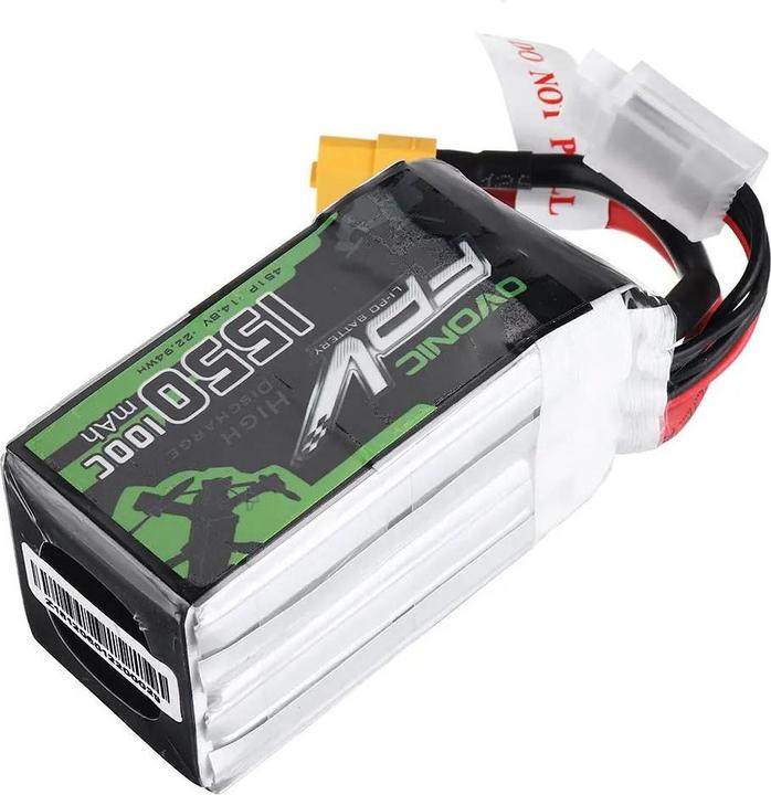 Produktbild AccuCell Akku 1550mAh 14.8V 100C 4S XT60-Stecker für Modellbau (14.80 V, 1550 mAh)