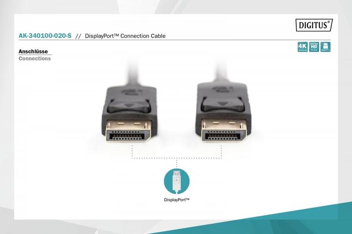 Image du produit Digitus DisplayPort — DisplayPort (2 m, DisplayPort)