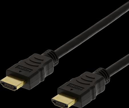 Actual product image Deltaco HIGH-SPEED FLEX HDMI cable 4M 4K UHD black (4 m, HDMI)
