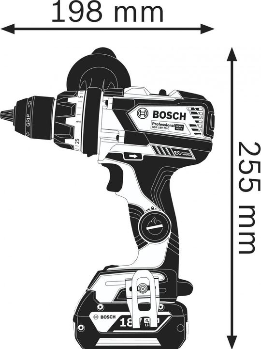 Productafbeelding Bosch Professional GSR 18V-110 C (Oplaadbare batterij)