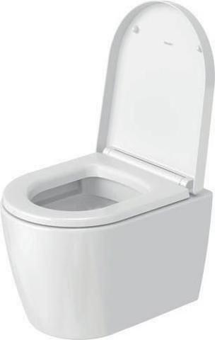 Actual product image Duravit WWC ME by Starck COMPACT RIMLESS deep, 370x480mm white/white satin finish WG