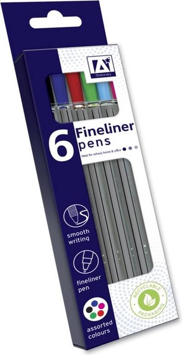Image du produit A Star Fineliner Pens (Pack Of 8) (Multicolore, 8 x)