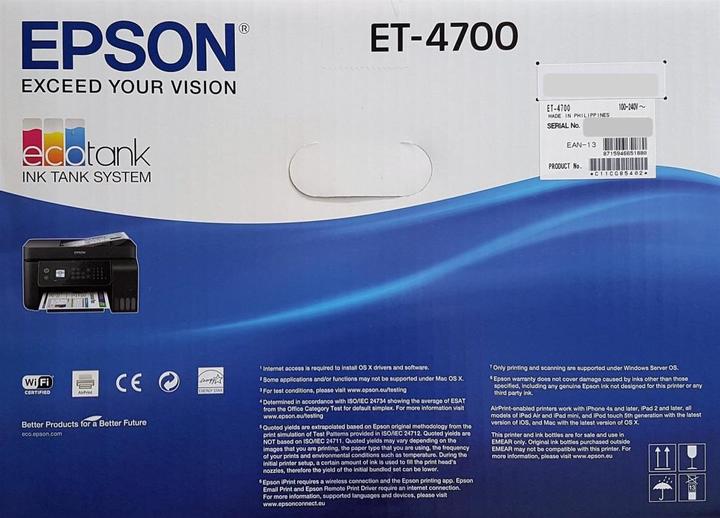 Productafbeelding Epson EcoTank ET-4700 (Inktreservoir, Kleur)