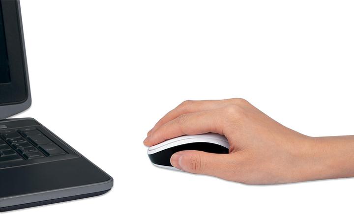 Actual product image Manhattan Bluetooth® 4.0 and USB wireless receiver, 800/1200/1600 dpi, three buttons plus mouse wheel, & (Wireless)