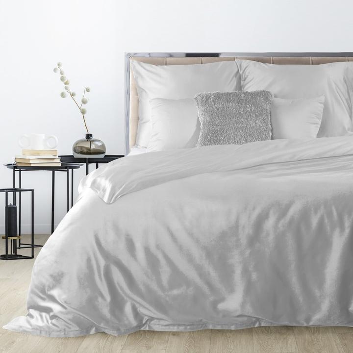 Image du produit Eurofirany DIVA LINE DINA Ensemble de literie unicolore en satin de coton de haute qualité, 160X200 cm, 2 pcs. (Housse de couette, 160 x 200 cm)