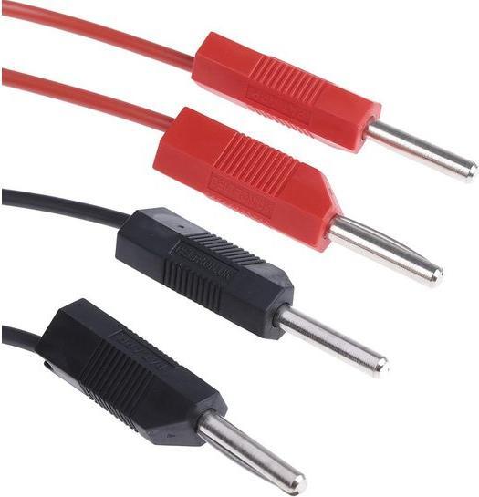 Immagine prodotto Rs Pro Cavi di prova spina/spina, nero, rosso isolato in PVC 1m, 15V / 4A