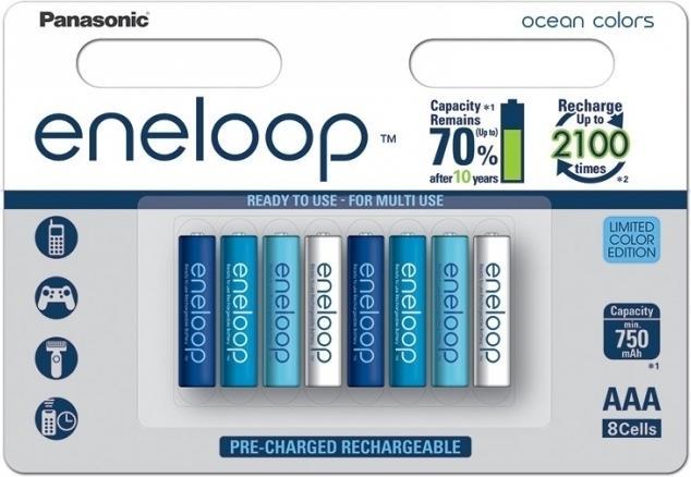 Produktbild Panasonic Micro (AAA)-Akku NiMH eneloop (8 Stk., AAA, 750 mAh)