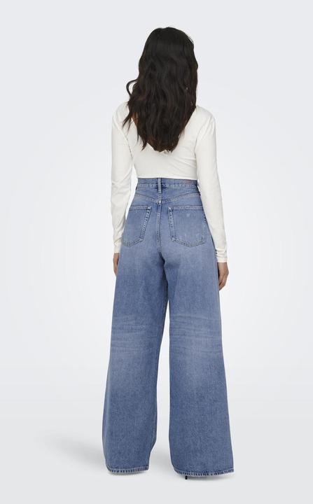 Actual product image Only Wide leg cut High waist jeans Wide cut jeans (28)
