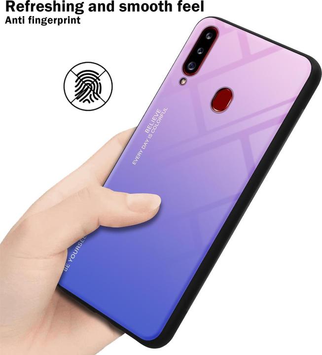 Produktbild Cadorabo TPU 2 Farben Glas Cover (Samsung Galaxy A20s)