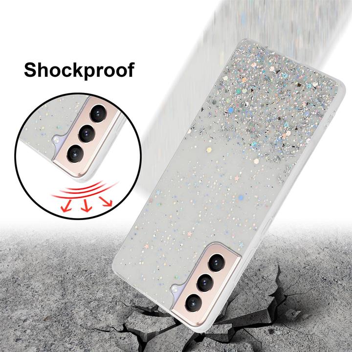 Actual product image Cadorabo TPU cover sparkling glitter (Samsung Galaxy S21+)