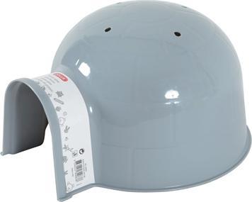 Actual product image Zolux Large rodent igloo made of plastic, grey colour