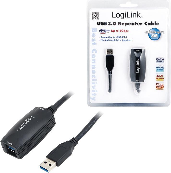 Actual product image LogiLink USB A - A (5 m, USB 3.2 Gen 1)