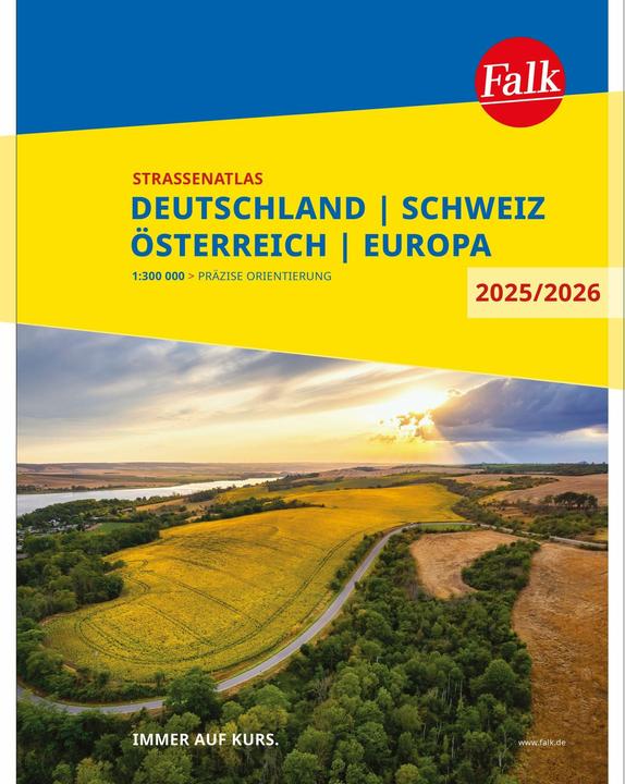 Actual product image Falk Road Atlas 2025/2026 Germany, Switzerland, Austria 1:300,000