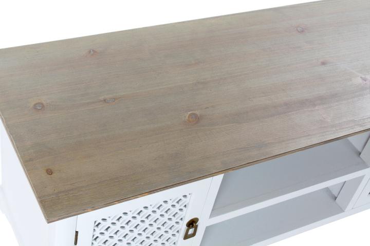 Produktbild DKD Home Decor TV furniture 8424001812066 White Multicolour Light brown Fir 120 x 45 x 58 cm