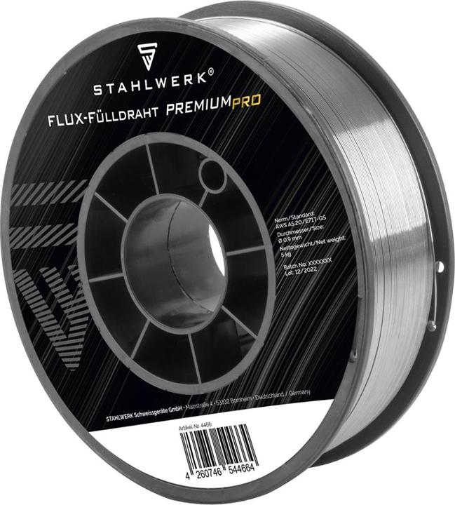 Stahlwerk Schweissdraht MIG MAG Premium Fülldraht E71T-GS Ø 0,9 mm S200/D200 5 kg