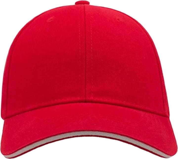 Produktbild Atlantis Liberty Baseballkappe mit 6 Paneelen aus gebürsteter Baumwolle (One Size)