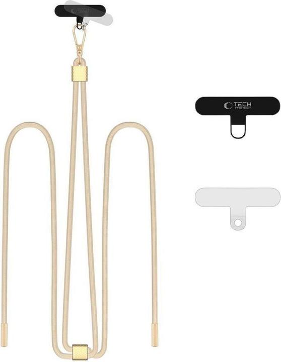 Actual product image Tech-Protect C2S Rope Crossbody Strap Leash - Beige