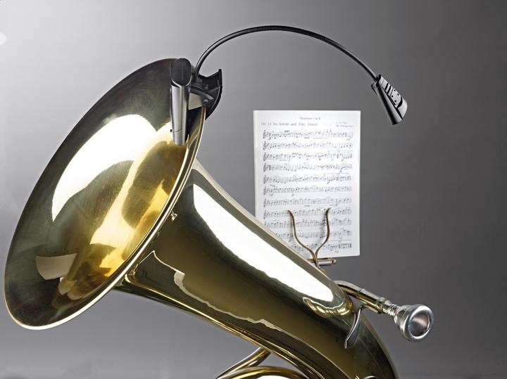 Actual product image K&M 12241 Notenpultleuchte (Instrument lighting)