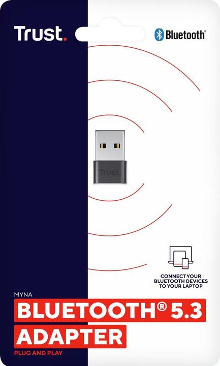 Immagine prodotto Trust Adattatore Myna Bluetooth 5.3 (Trasmettitore e ricevitore)