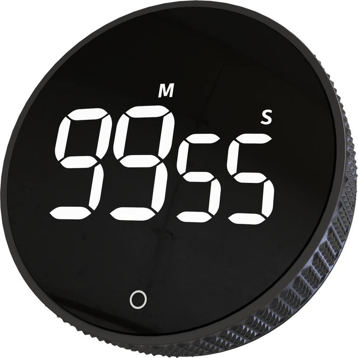 Dayhome Digitaler Timer/Stoppuhr YT6712-SW, mit Magnet, schwarz
