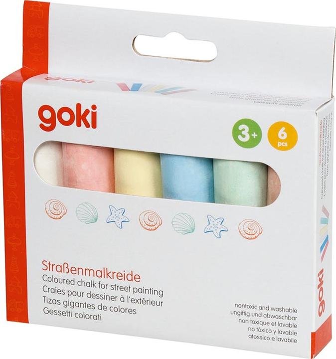 Produktbild Goki Strassenmalkreide, 6 Stück (Mehrfarbig, 6 x)