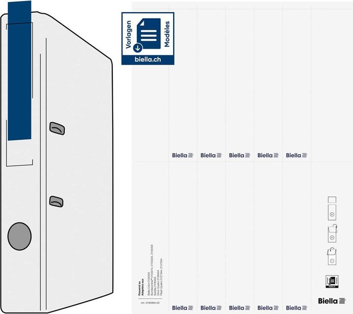 Actual product image Biella Back labels 27x145mm