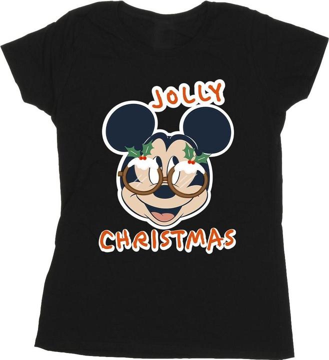 Image du produit Disney - T-shirt MICKEY MOUSE JOLLY CHRISTMAS GLASSES - Femme (L)