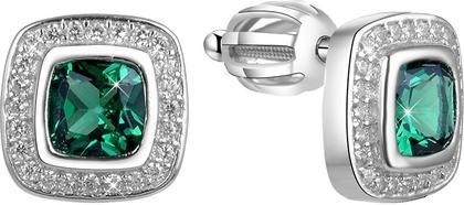 Image du produit Beneto Boucles d'oreilles en argent avec zircons TAGUP1606S (L)
