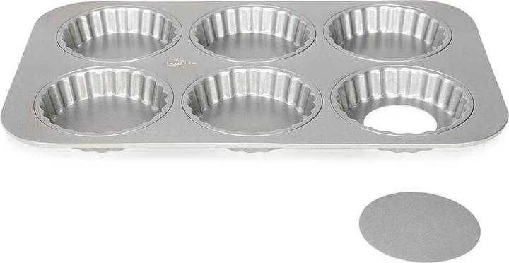 Patisse Mini moule à quiche fond libre 6 alvéoles 10cm (10 cm)