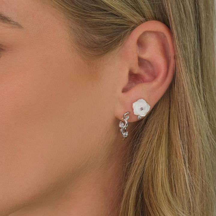 Produktbild Engelsrufer Ohrstecker Rose (Farbstein, 925er Silber)