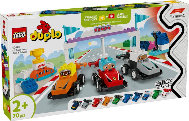 Actual product image LEGO F1 Team Rennautos mit Rennfahrern (10445)