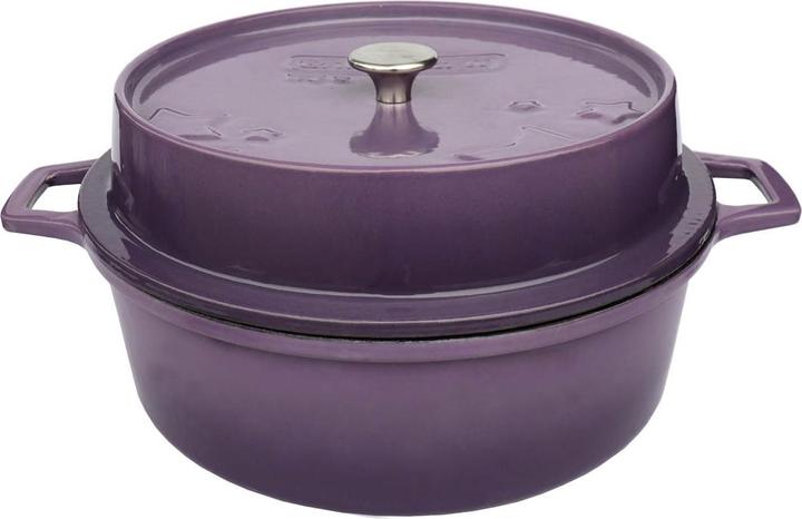 Produktbild Grillfürst Dutch Oven ohne Füsse - emailliert - DO4 - lila